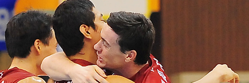 ''페피치 18점'' LIG손해보험, 대한한공 전승 저지