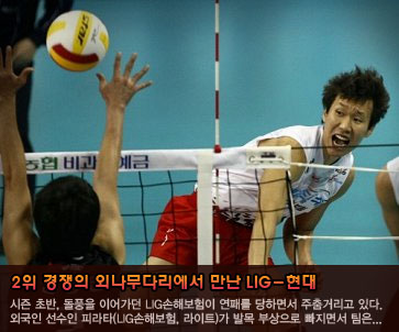 2위 경쟁의 외나무다리에서 만난 LIG손해보험-현대캐피탈