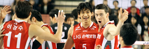 ''희망과 나눔의 1등 LIG!'' LIG손해보험 배구단 홈 개막전
