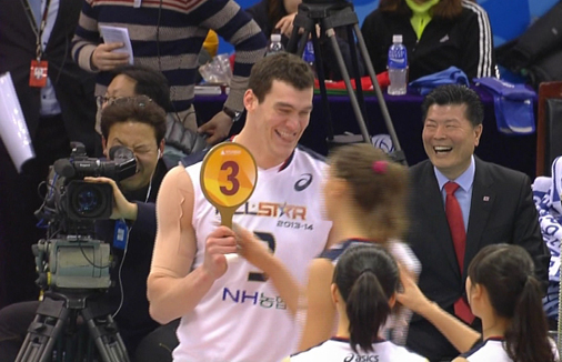 2013-14시즌 프로배구 올스타경기 열려, 에드가 MVP