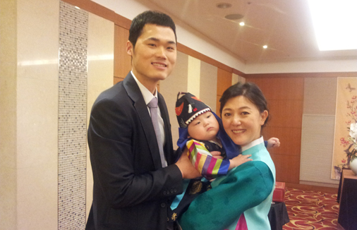 김철홍 선수의 아들(김태성) 돌잔치