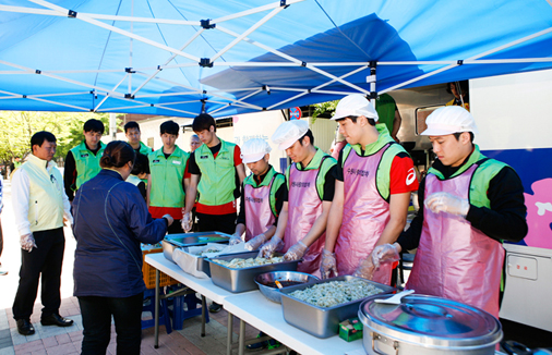 LIG배구단, 봉사활동 참여