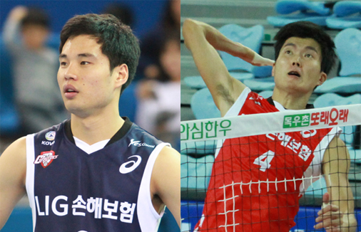 부용찬 선수 1,000디그 돌파! 정기혁 선수 블로킹 100개 달성!