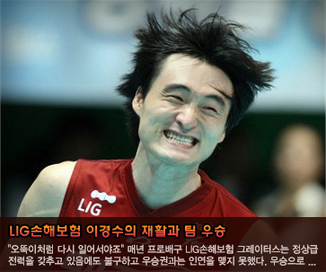 LIG손해보험 이경수의 재활과 팀 우승